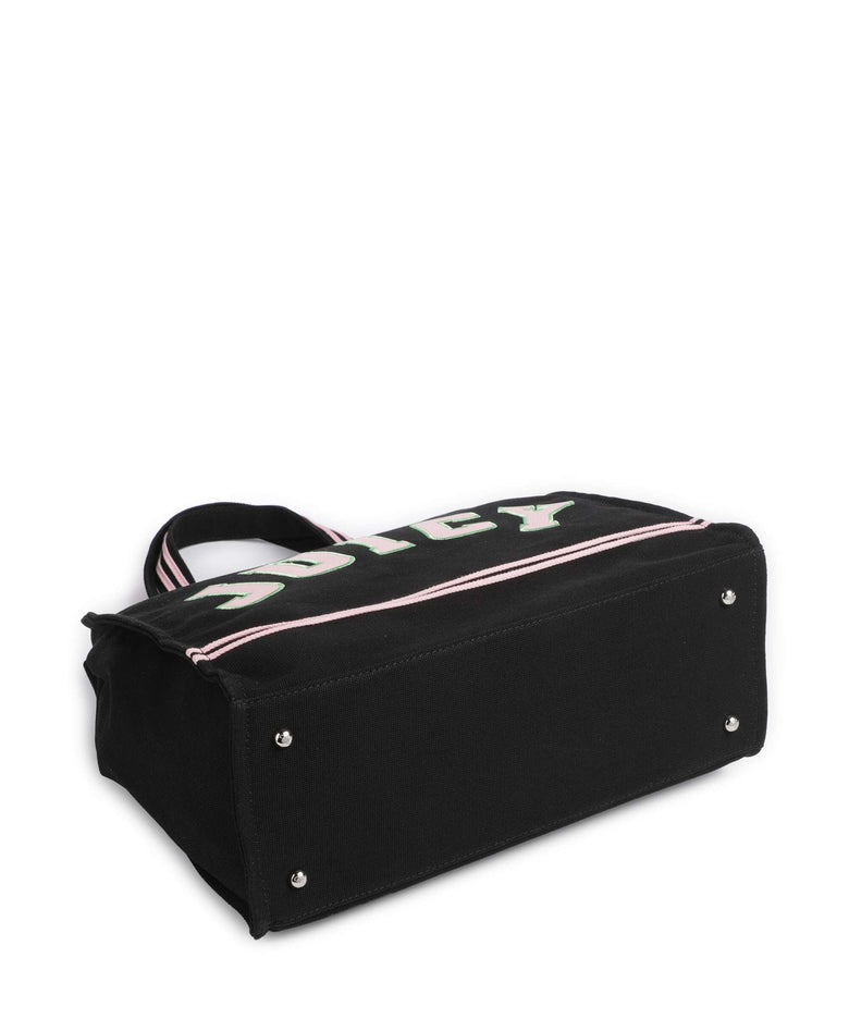 Juicy Couture Iris Patch Canvas L Tote bag black/juicy pink