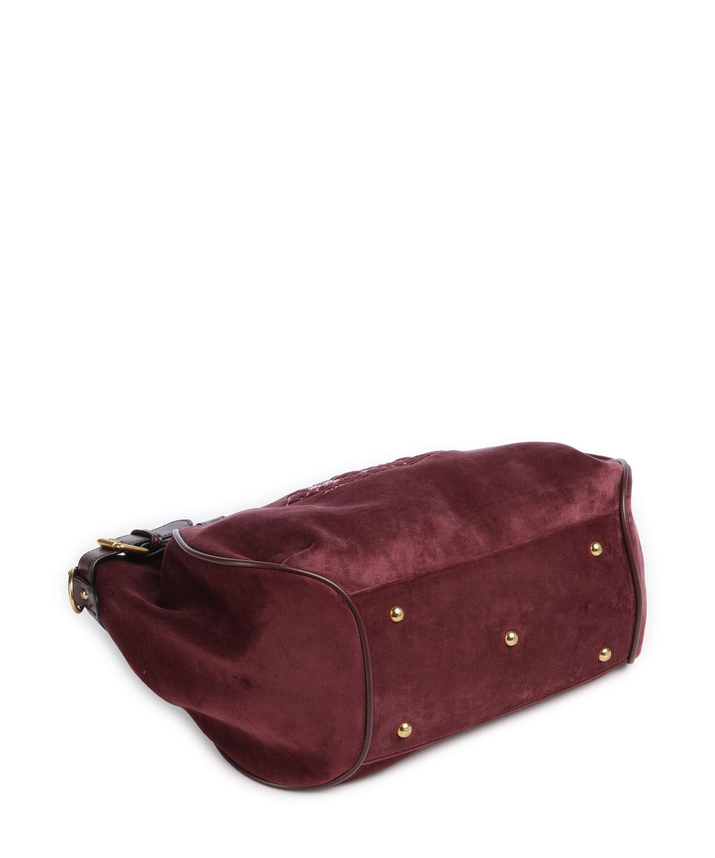 Juicy Couture Twig Narrative Velvet L Tote bag winetasting