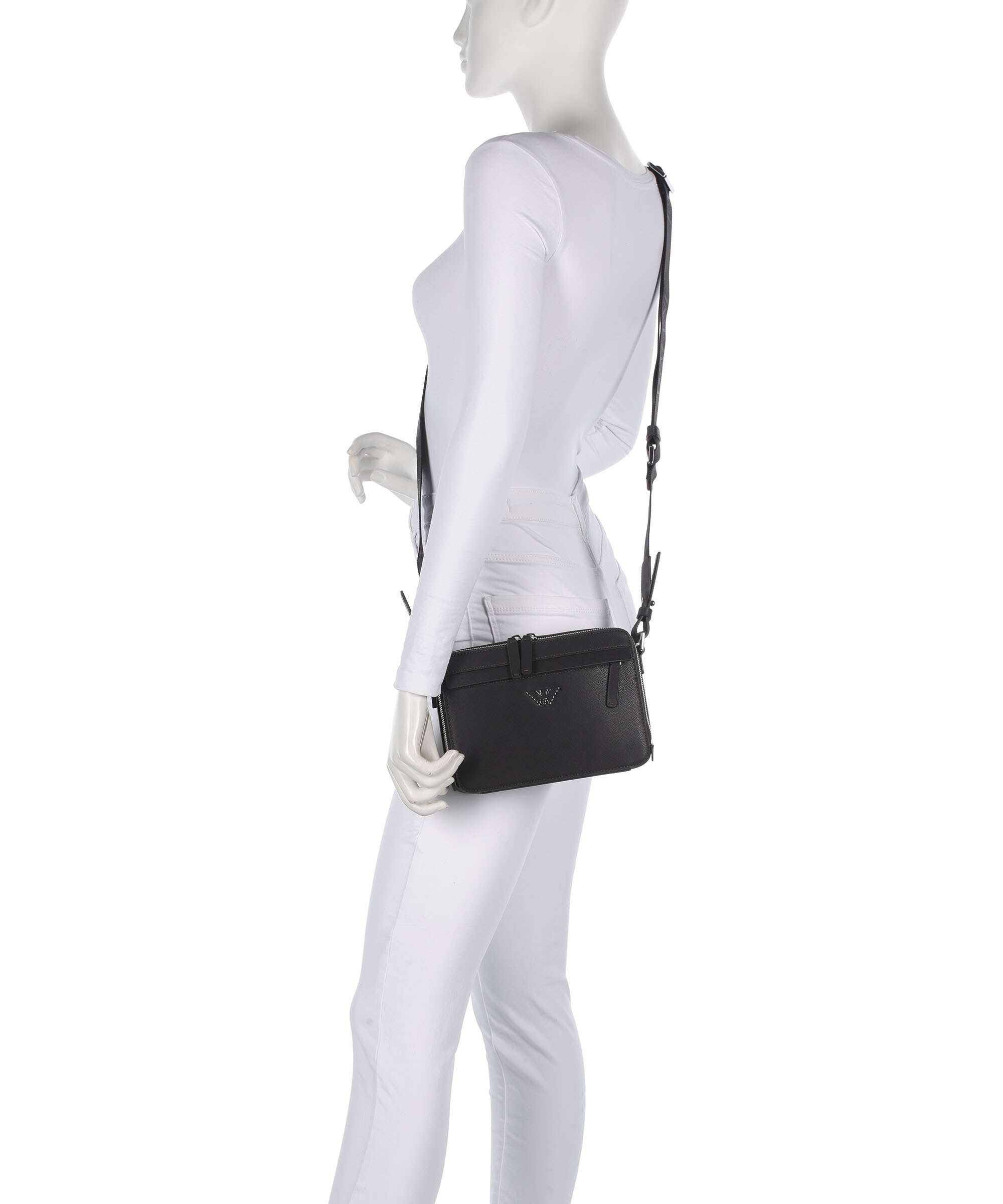Emporio Armani Business Regenerated Crossbody bag ebony