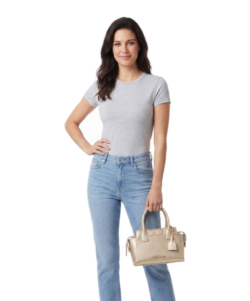 Armani Exchange Amelie S Handbag light gold
