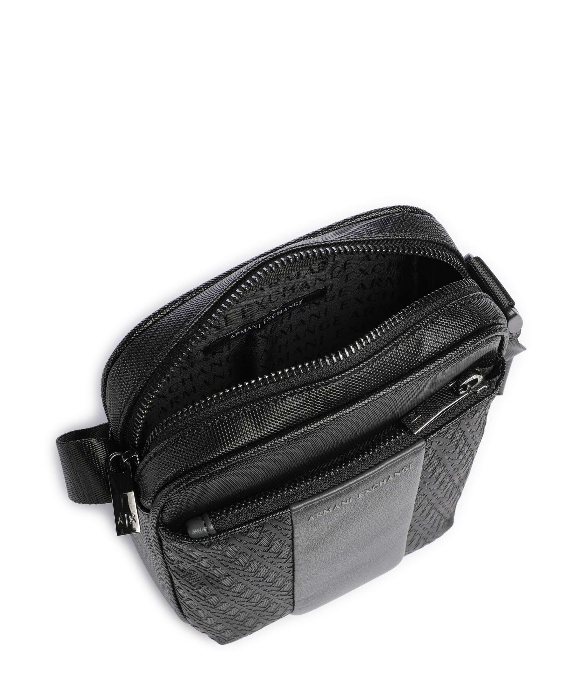 Armani Exchange William Crossbody bag black/forged iron