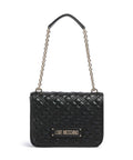 Love Moschino Quilted Laminated Shoulder bag nero