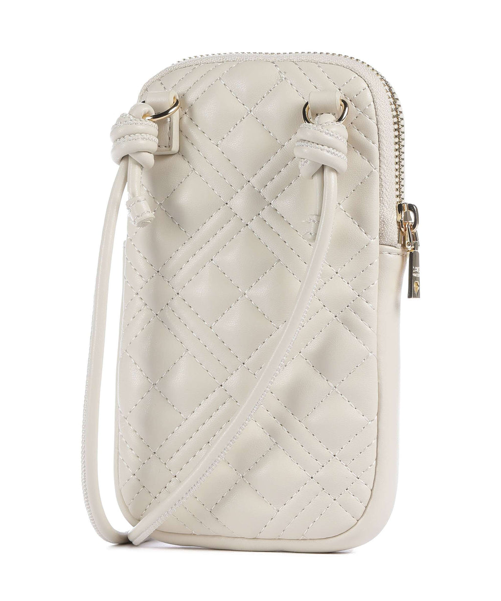 Love Moschino Bold Love Laminated Phone bag avorio
