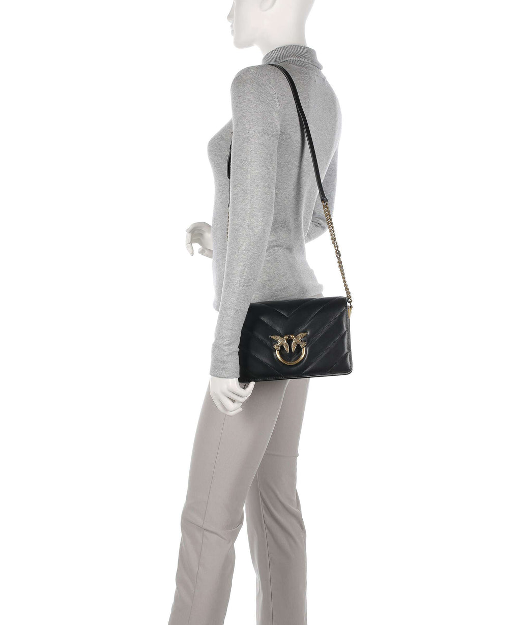 Pinko Love Click Classic Crossbody bag nero/antique gold