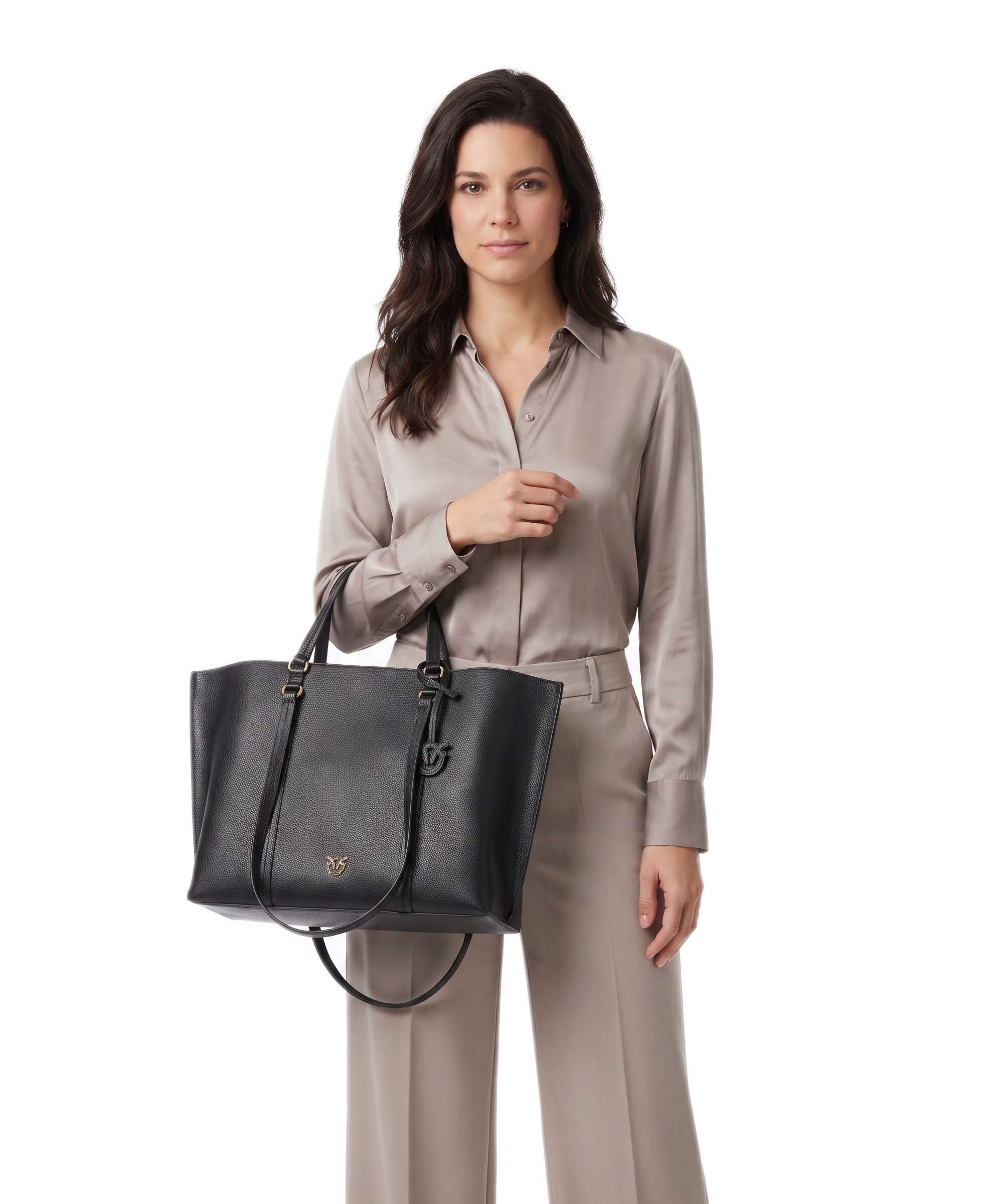 Pinko Carrie Big Tote bag nero