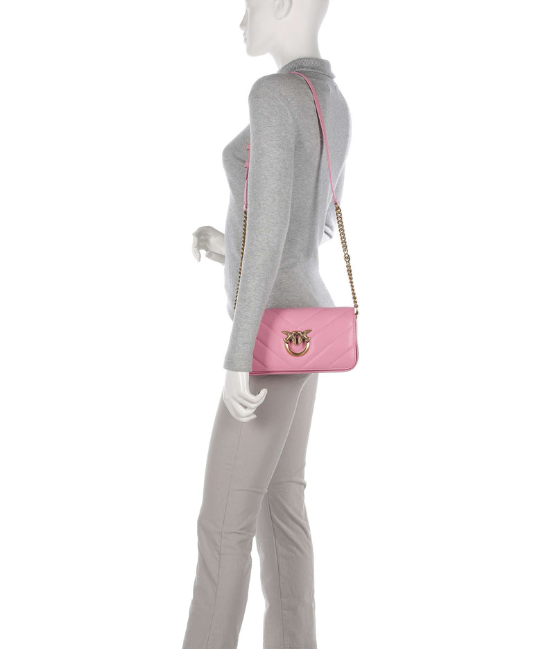 Pinko Love Click Mini Shoulder bag rosa marino