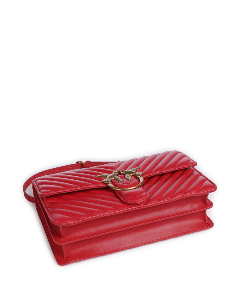 Pinko Love One Classic Shoulder bag rosso/antique gold