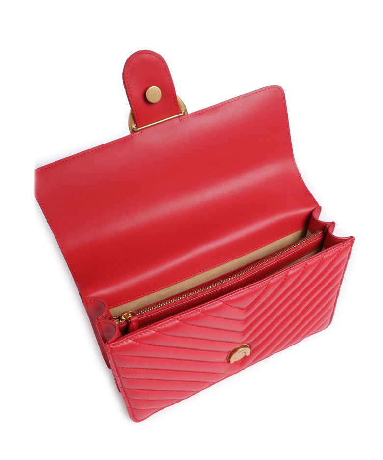 Pinko Love One Classic Shoulder bag rosso/antique gold