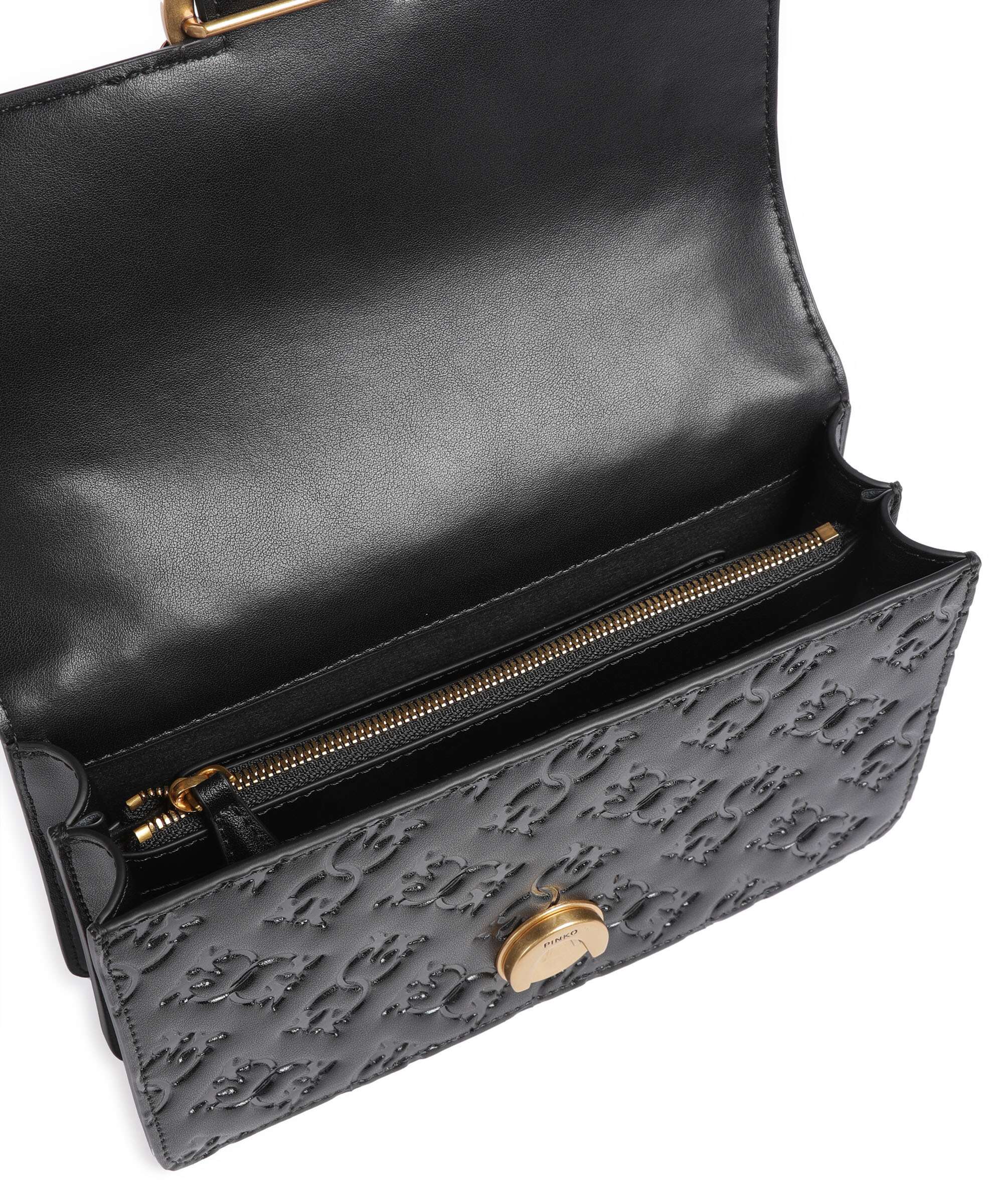 Pinko Love One Mini Shoulder bag nero/antique gold