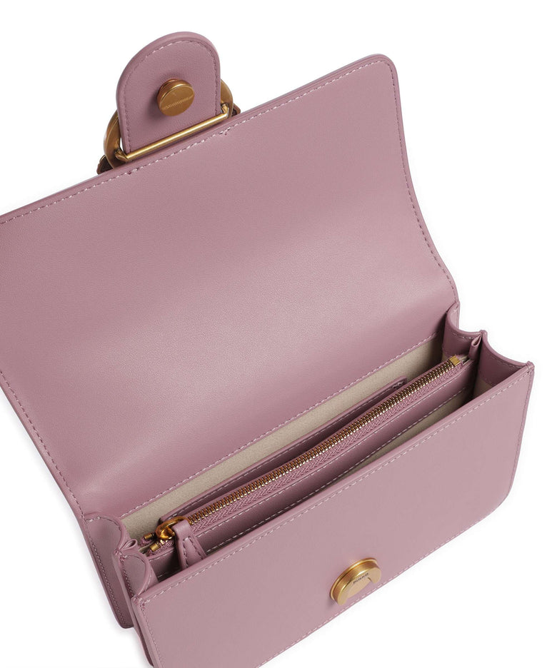 Pinko Love One Mini Crossbody bag viola/antique gold