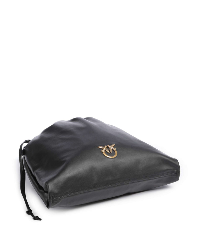 Pinko Extra Slouchy Bucket bag nero/antique gold