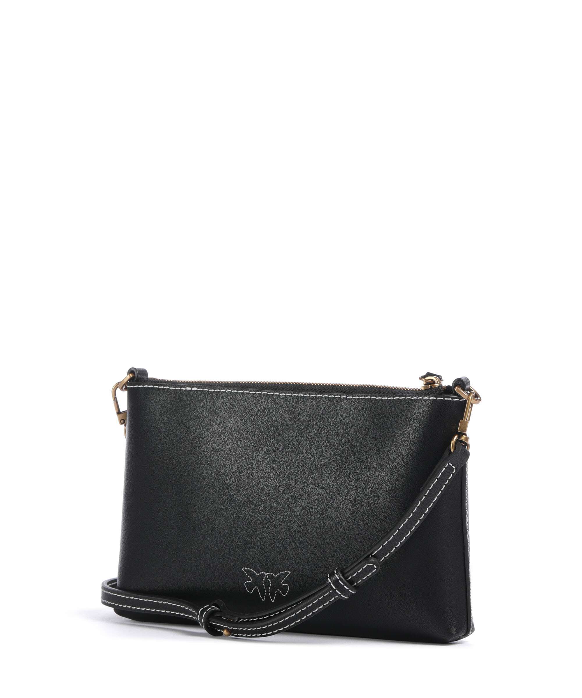 Pinko Flat Mini Crossbody bag nero/antique gold