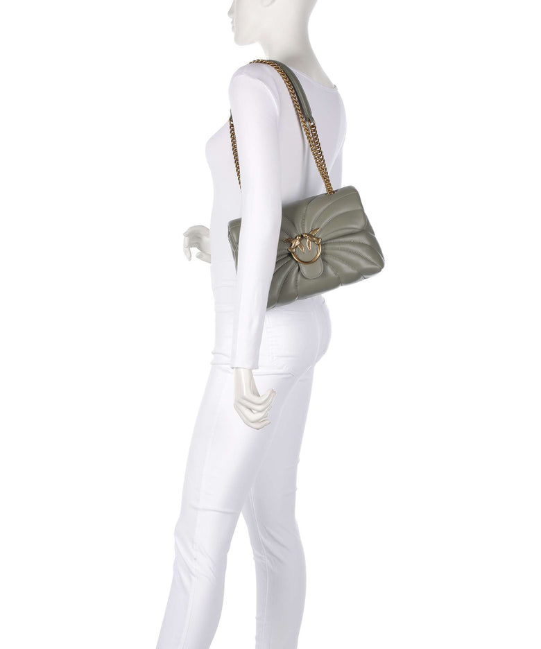 Pinko Love Puff Classic Shoulder bag verde vertiver/antique gold
