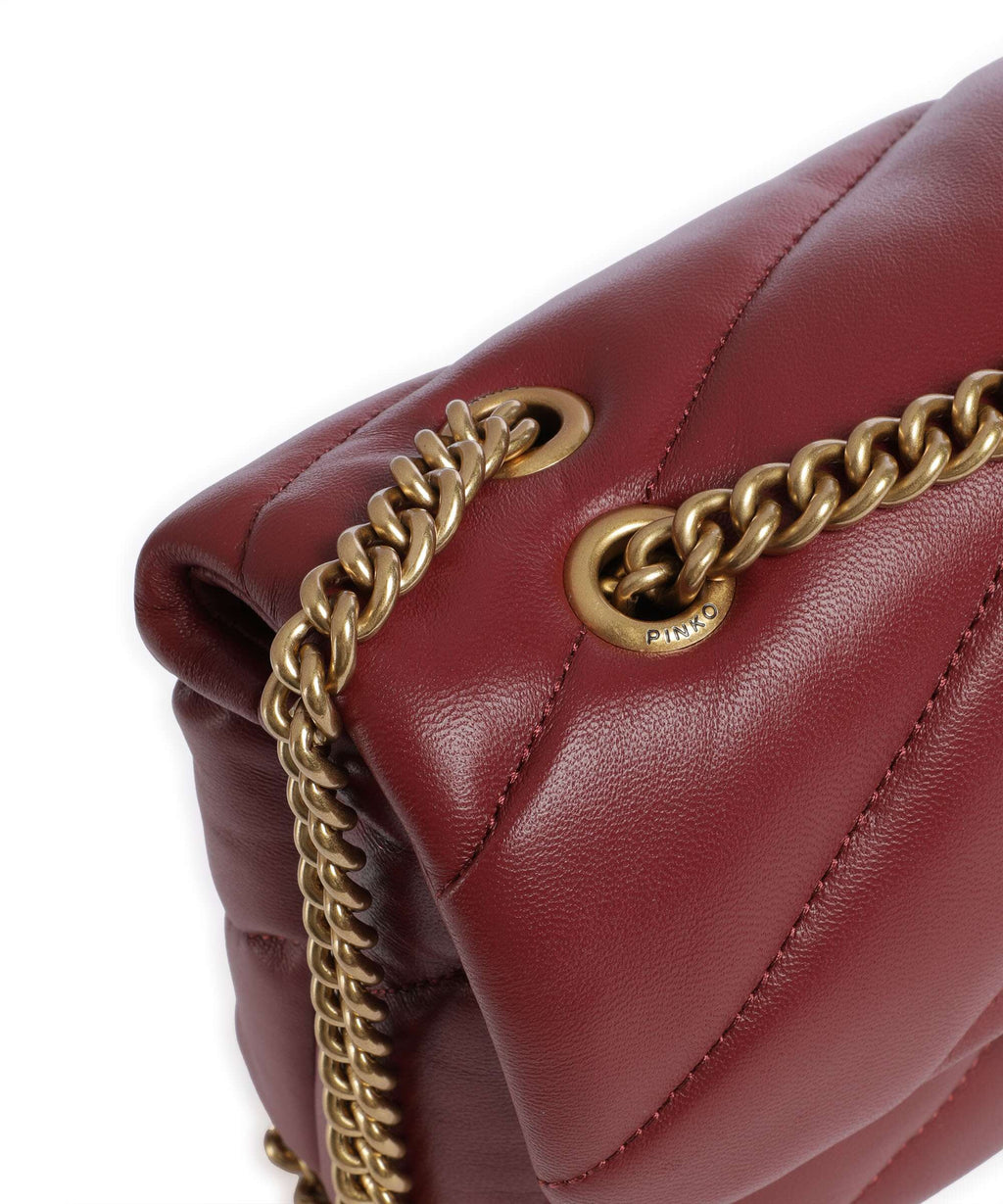 Pinko Love Puff Mini Shoulder bag bordeaux merlot/antique gold