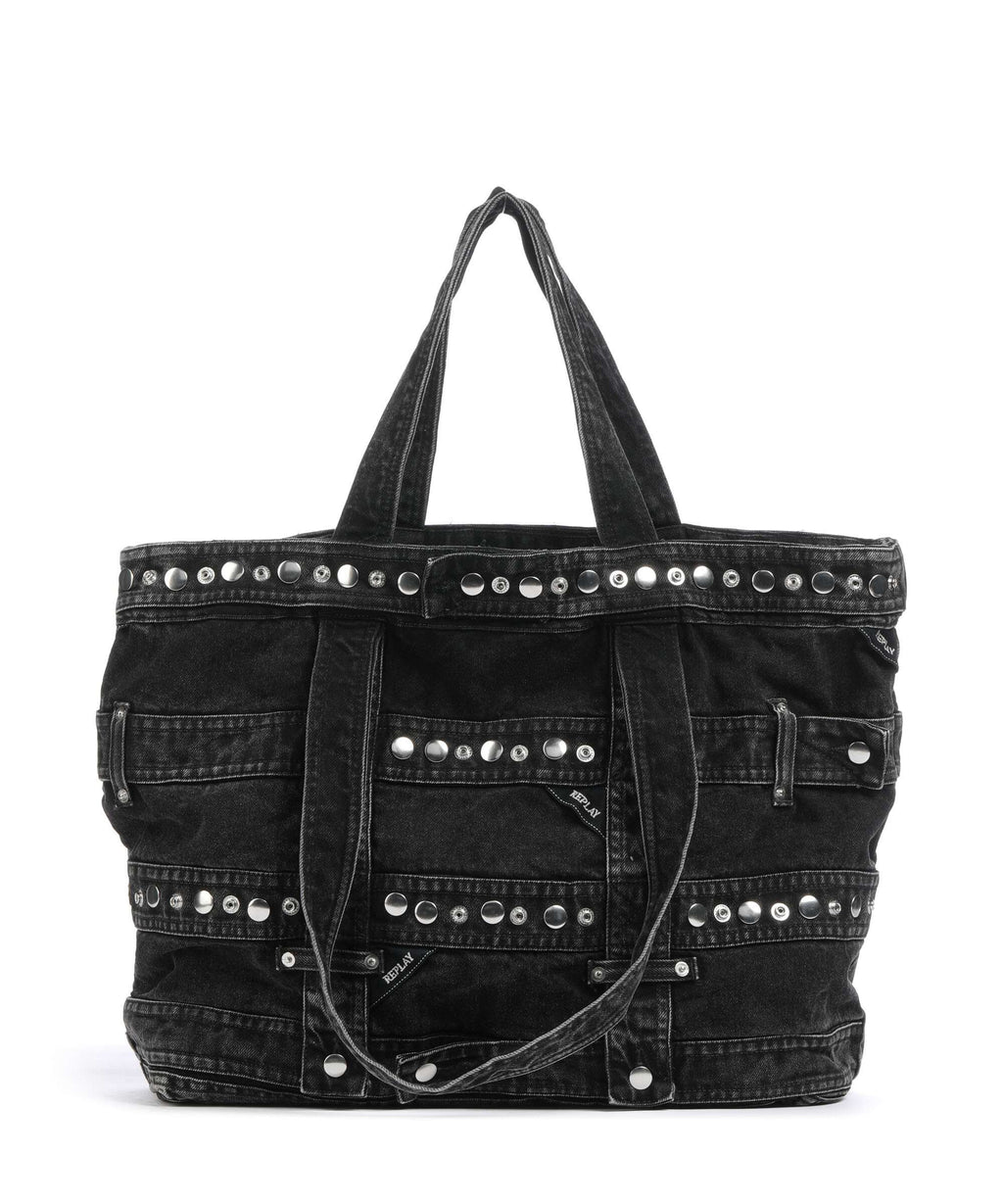 Replay Tote bag washed black