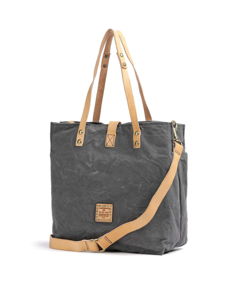 Campomaggi Tote bag grey/natural/peacock