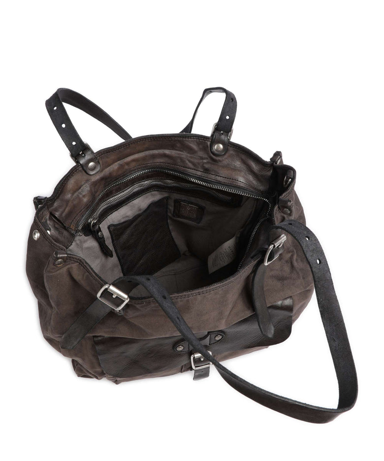 Campomaggi Tote bag verde militare/grigio
