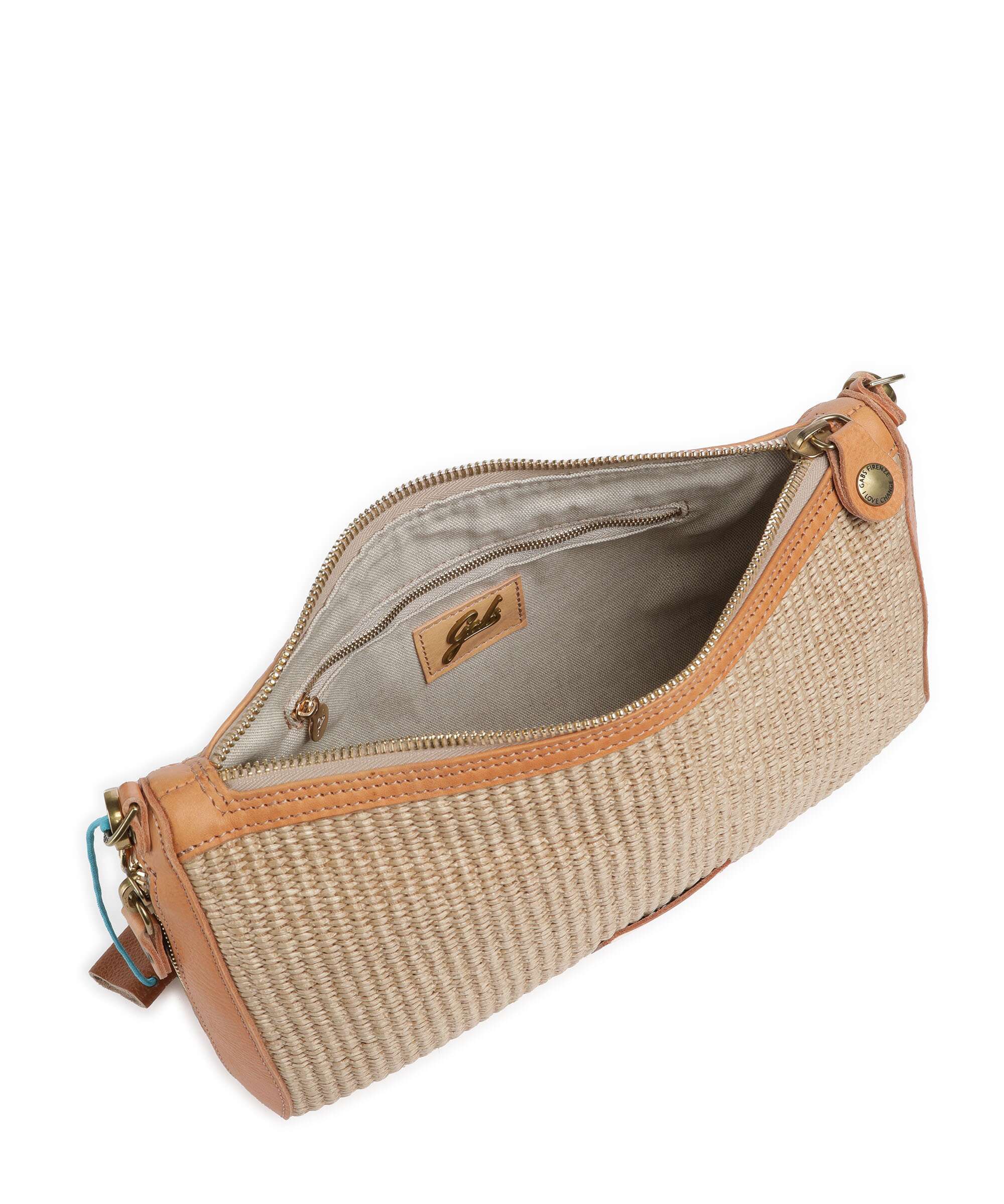 Gabs Oceania Pepita Shoulder bag beige/oro/naturale