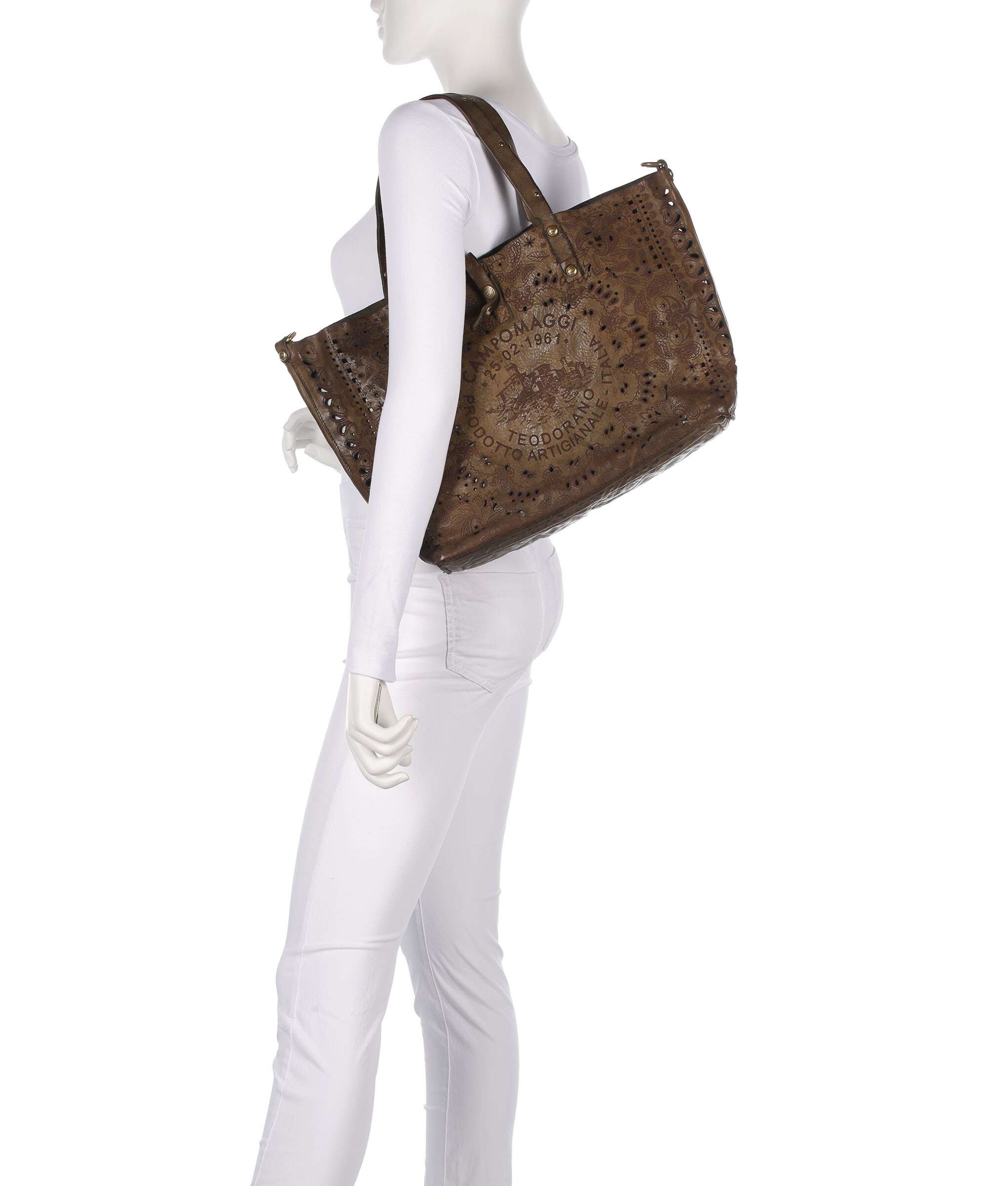 Campomaggi Tote bag verde militare