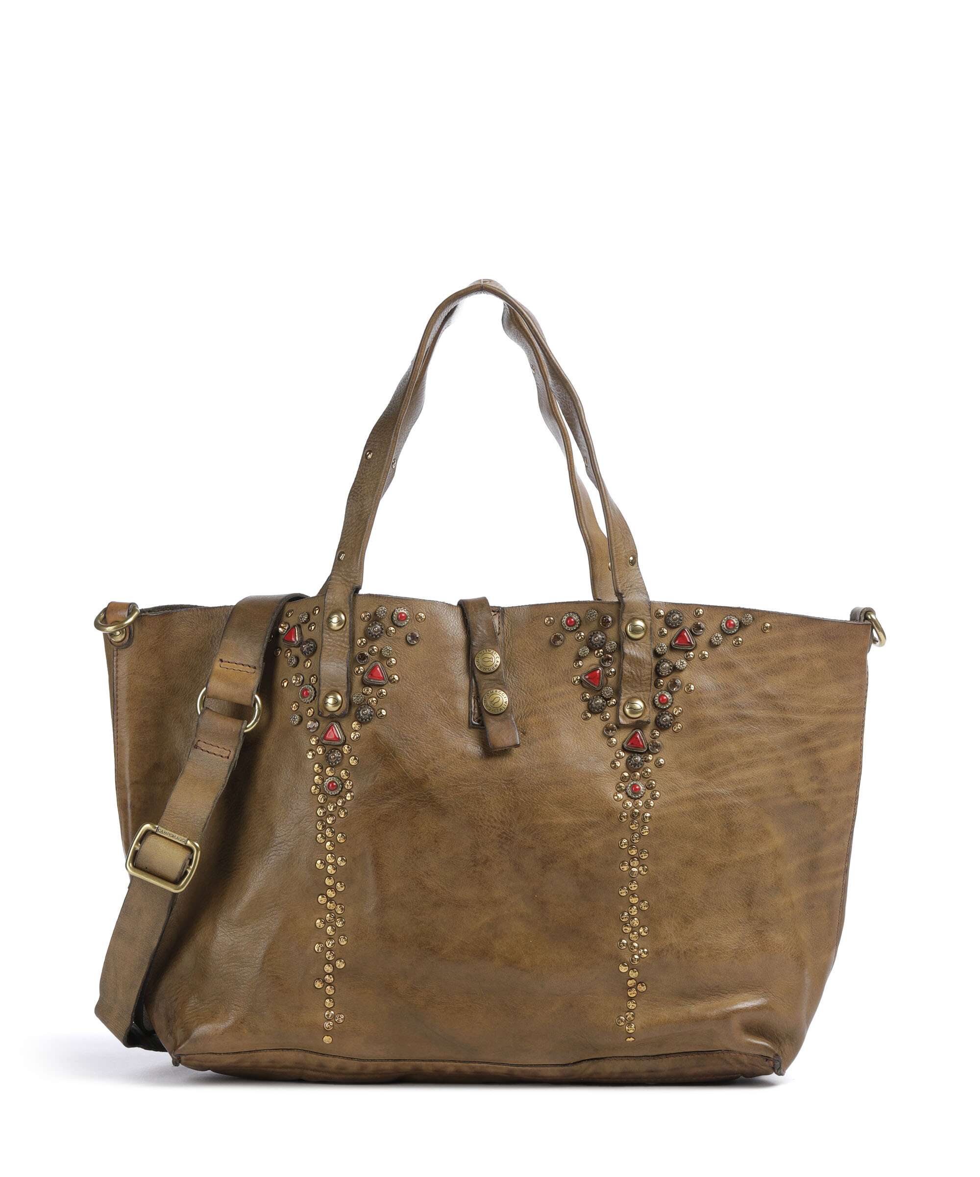 Campomaggi Tote bag verde militare