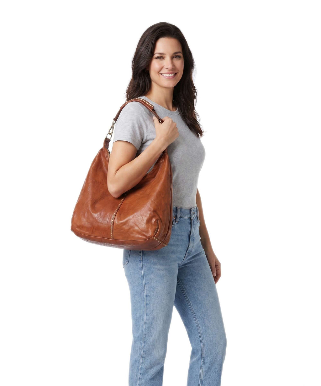 Campomaggi Hobo bag cognac