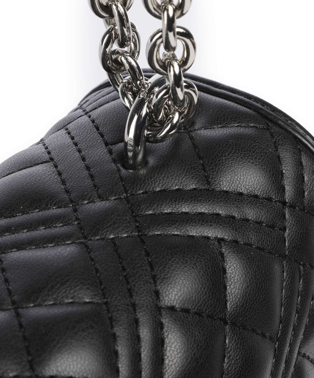 Love Moschino Quilted Laminated Shoulder bag nero