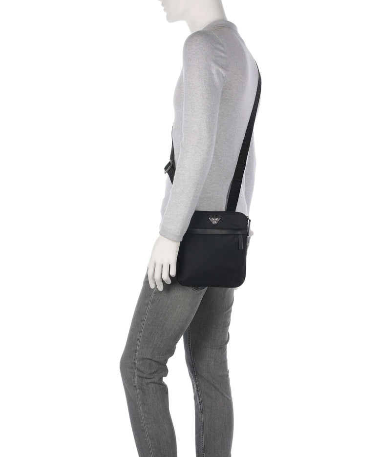 Emporio Armani Recycled Nylon Crossbody bag black beauty