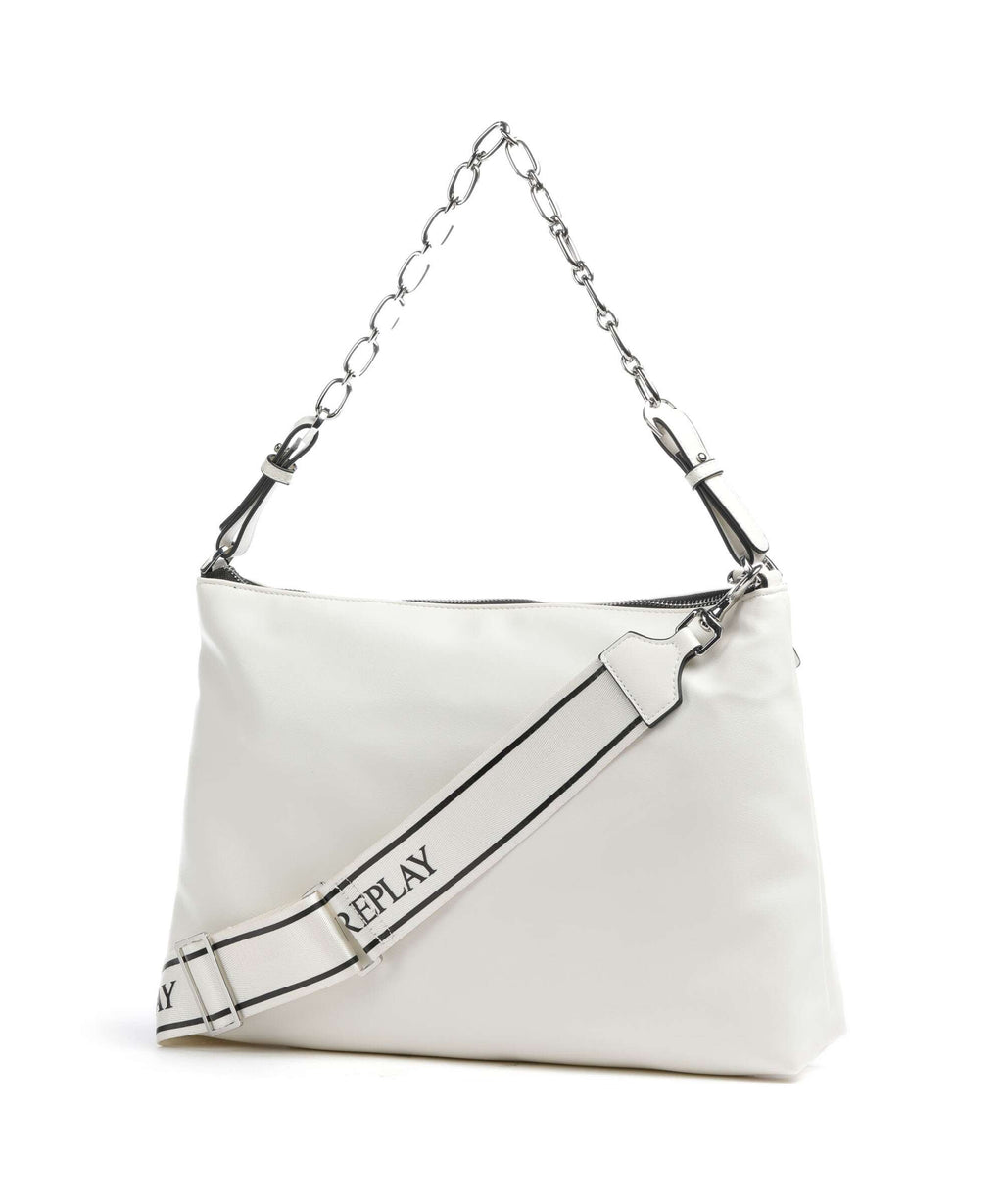 Replay Hobo bag dirty white