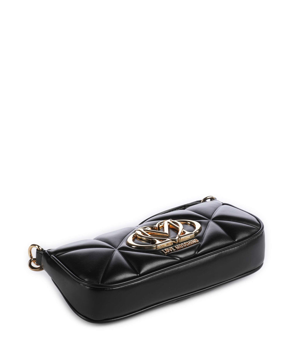 Love Moschino Embossed Q Shoulder bag nero