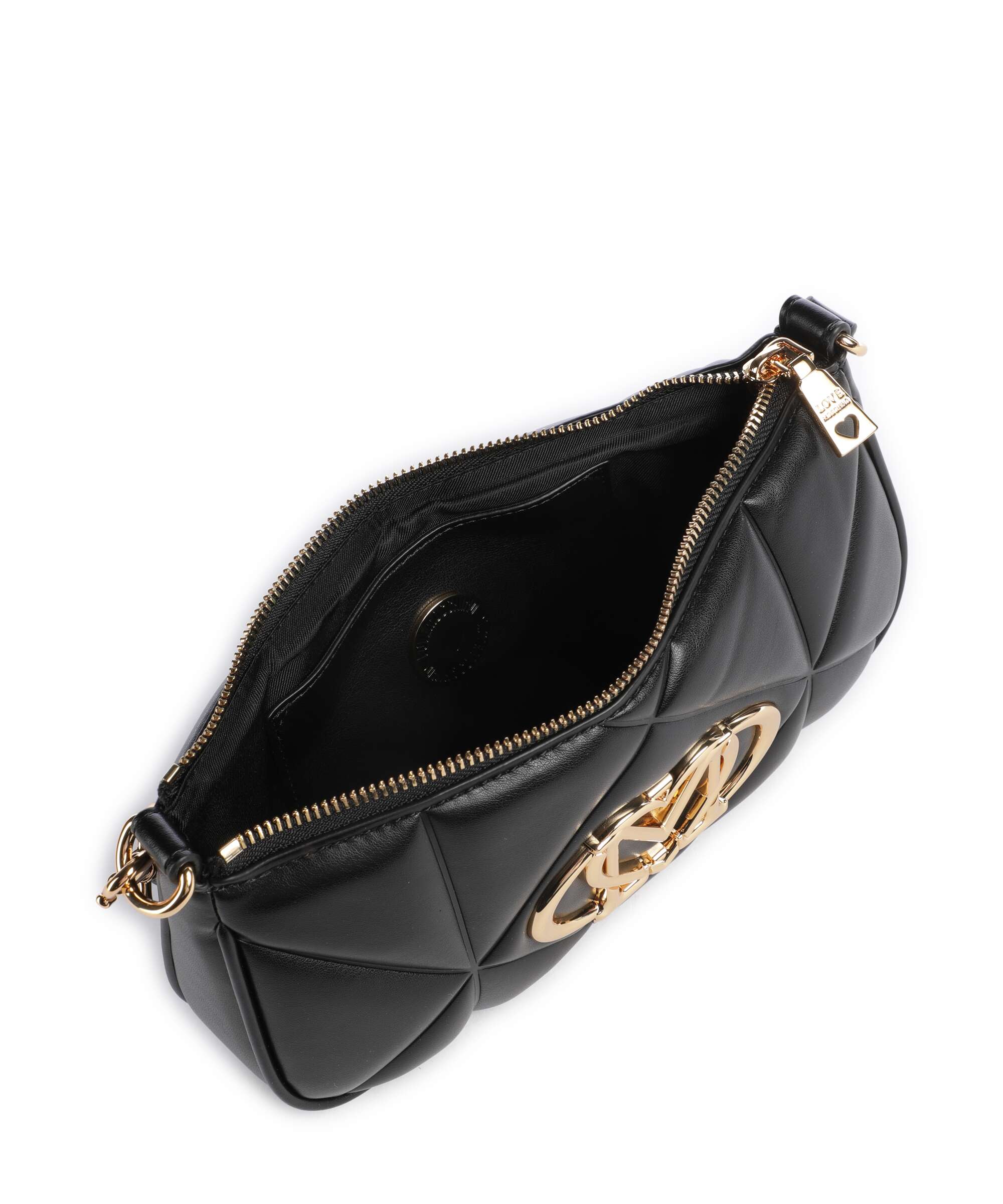 Love Moschino Embossed Q Shoulder bag nero