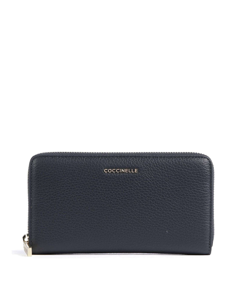 Coccinelle Metallic Soft Wallet midnight blue