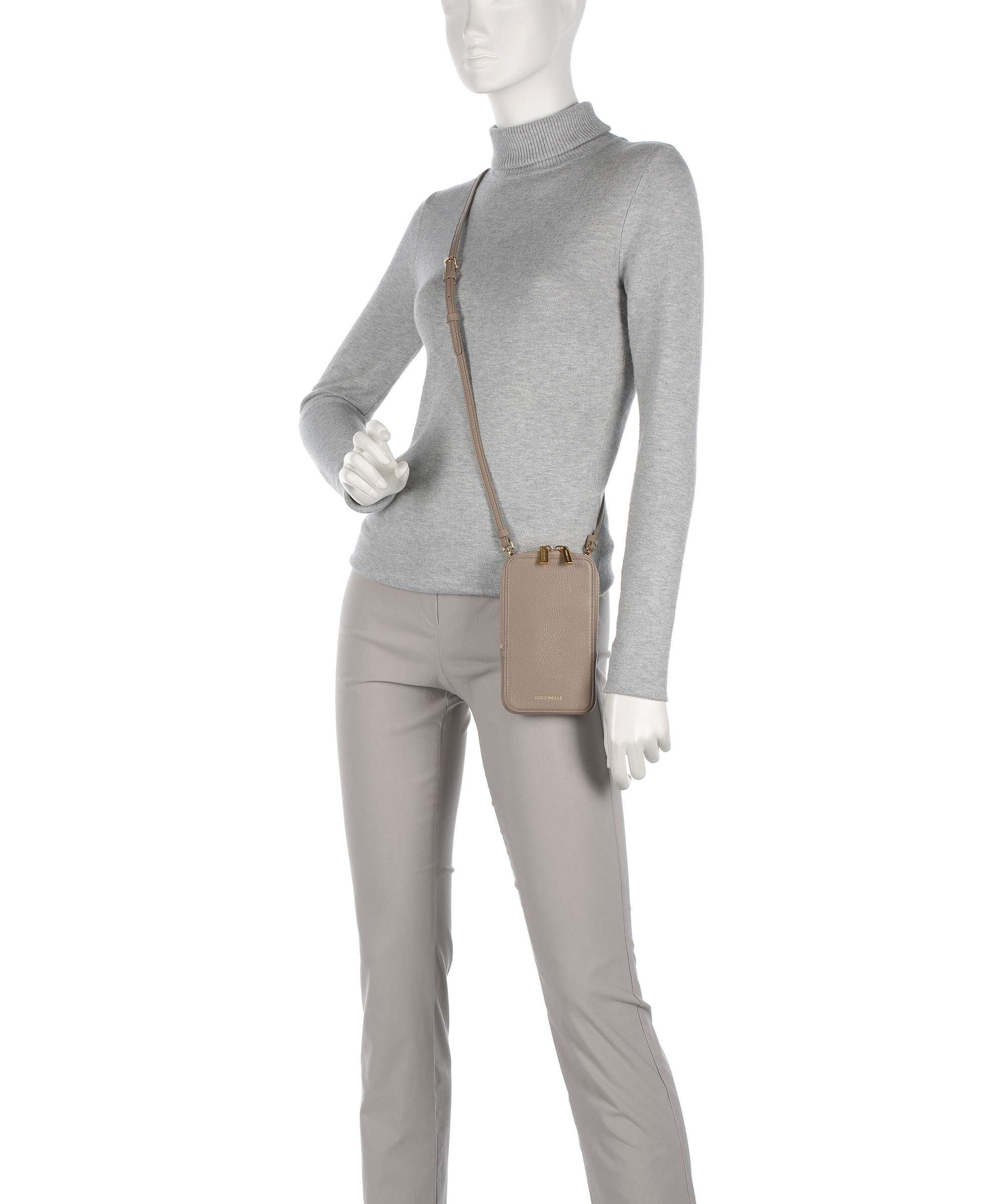 Coccinelle Flor Phone bag warm taupe