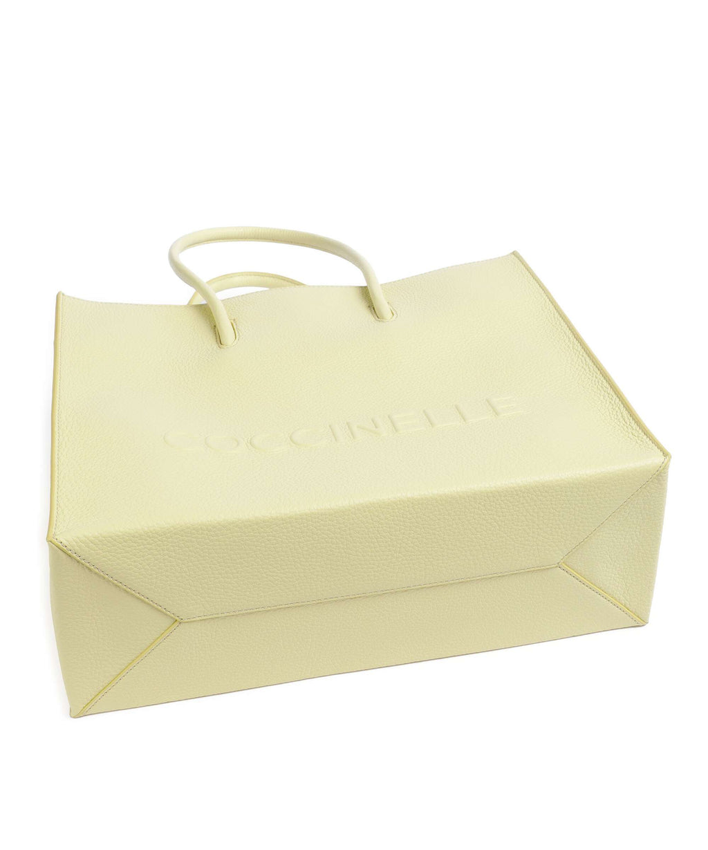 Coccinelle Myrtha Maxi Logo Tote bag lime wash
