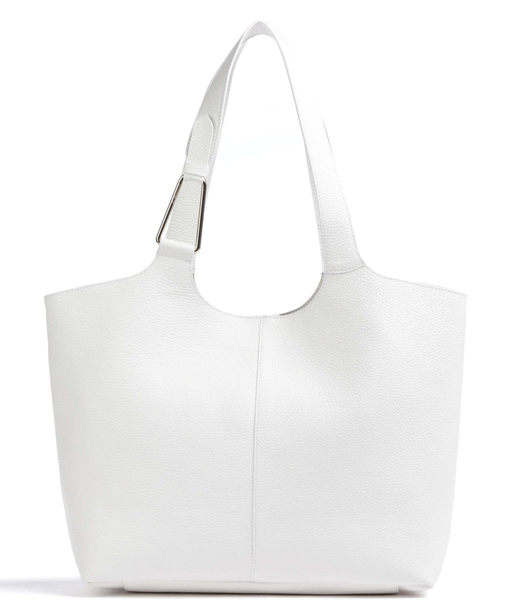 Coccinelle Brume Tote bag brillant white