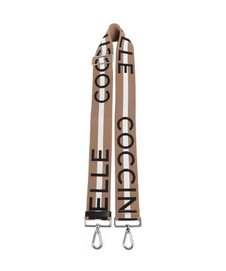 Coccinelle Nastro Signature Bag strap multicolour/natural/noir