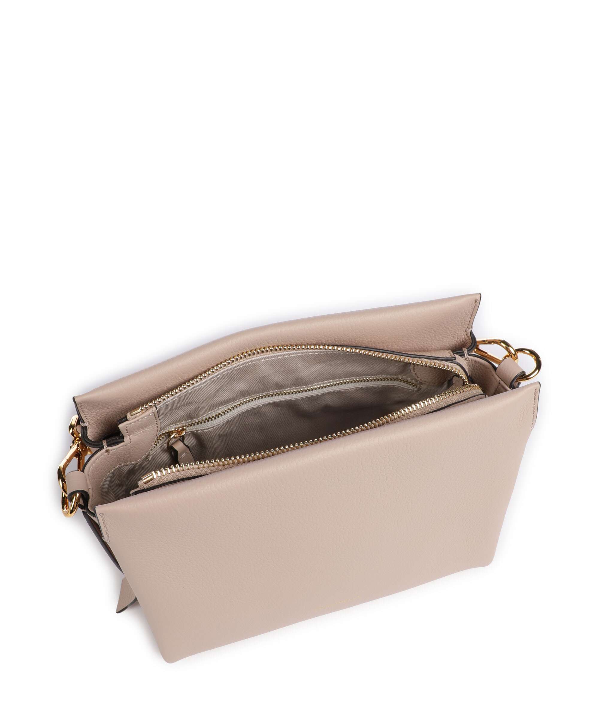 Coccinelle Boheme Grana Double Handbag rosette/warm taupe