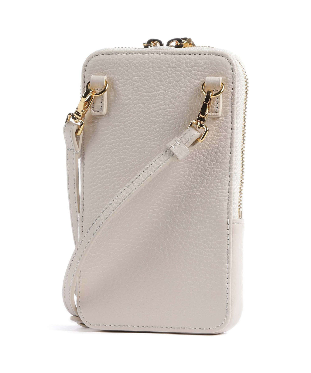 Coccinelle Flor Phone bag lambskin white