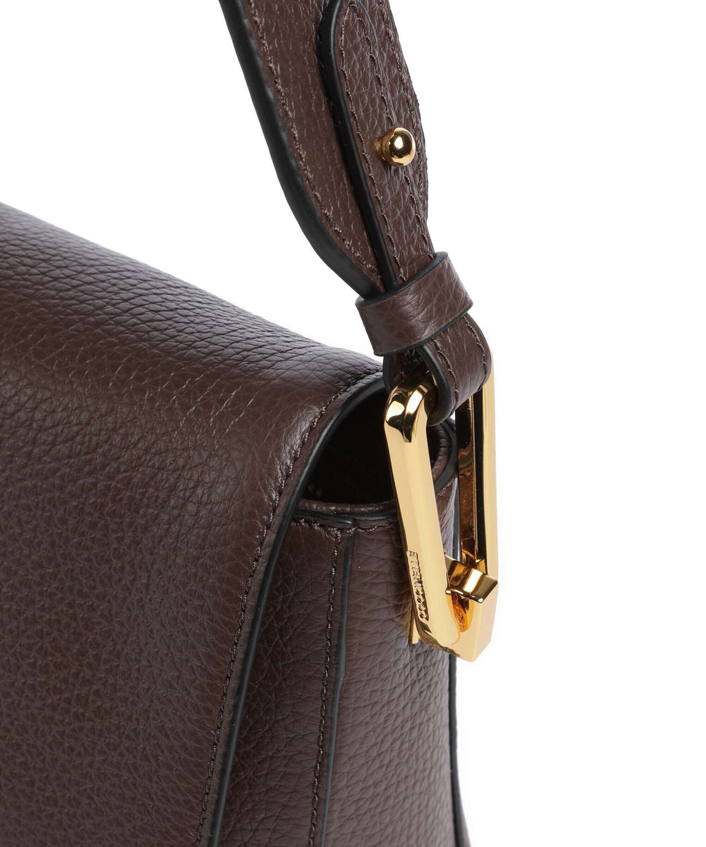 Coccinelle Liya Signature Crossbody bag fondant brown