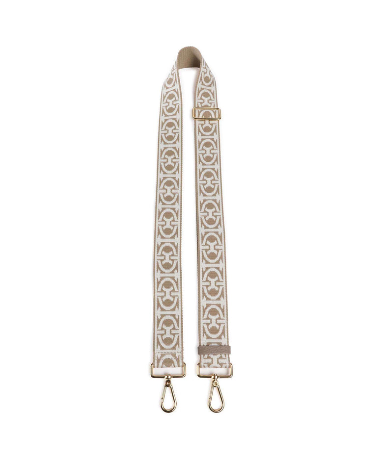 Coccinelle Nastro Monogram Bag strap multicolour/sand/warm taupe
