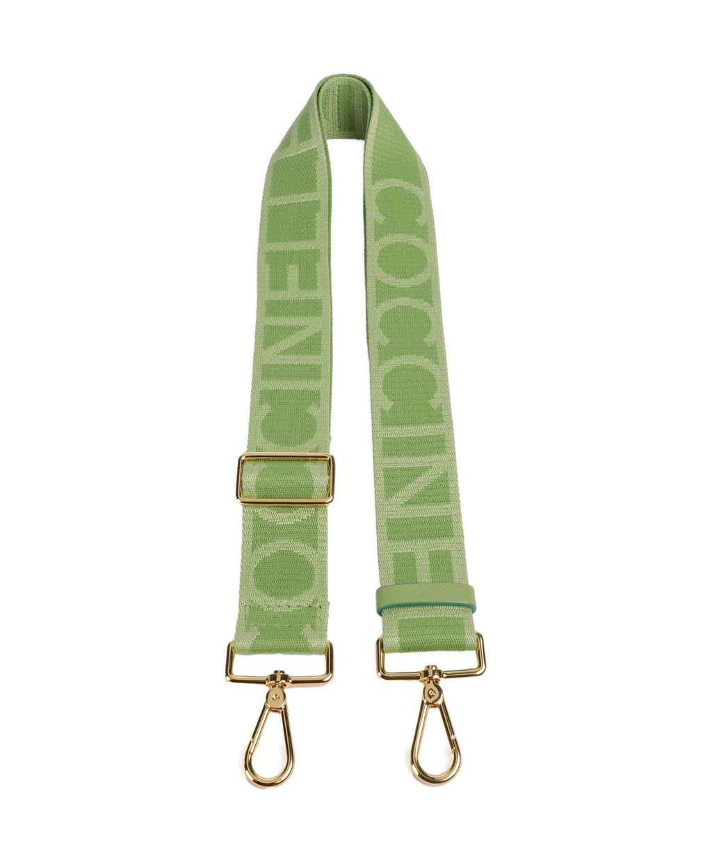 Coccinelle Nastro Signature Bag strap guacamole