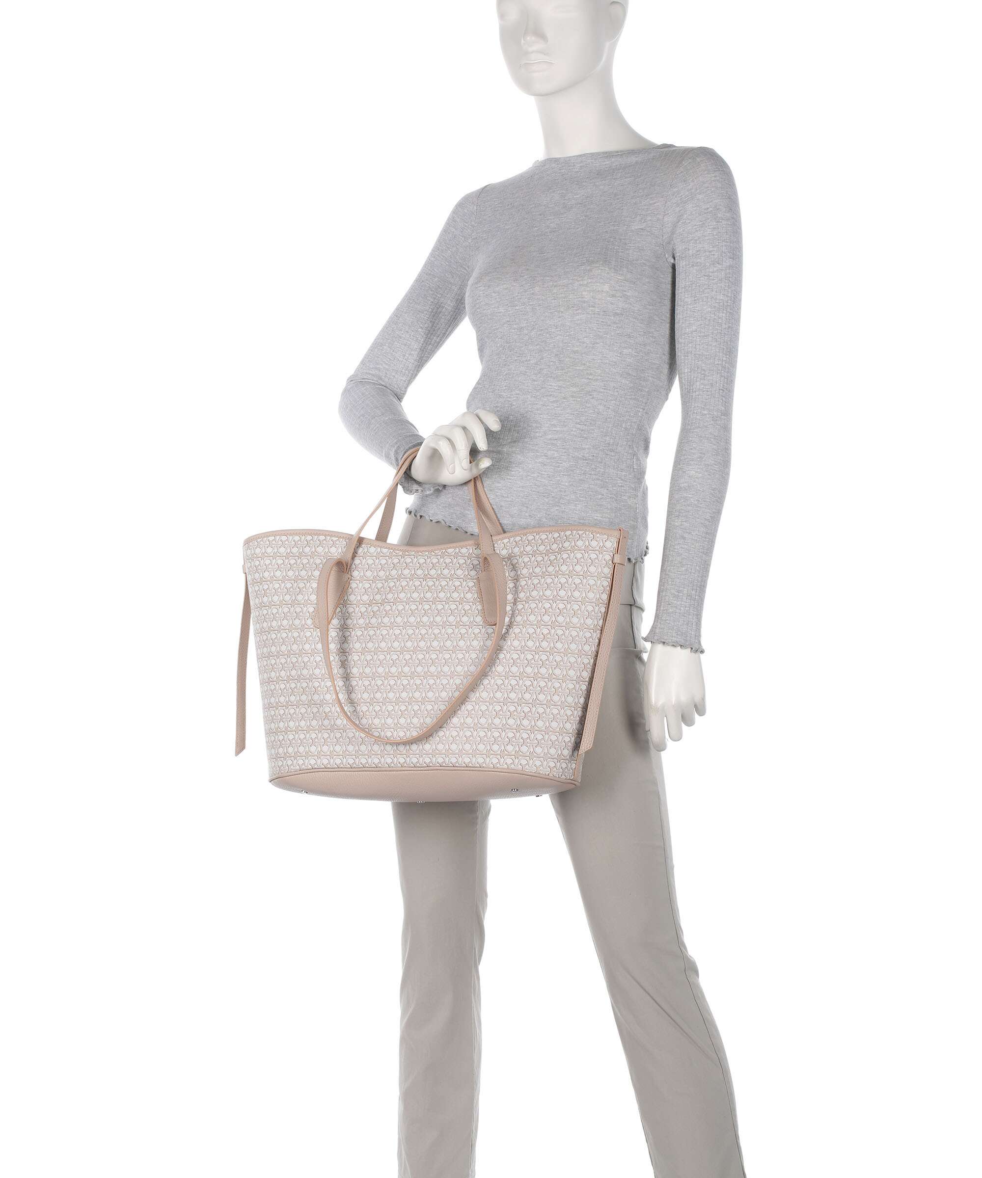 Coccinelle Never Without Bag Monogram Tote bag multicolour/blanco/rosette
