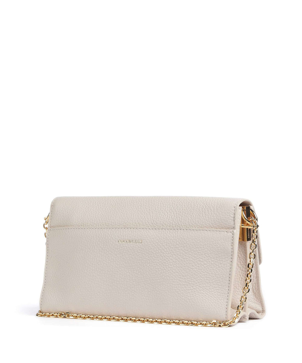 Coccinelle Binxie Crossbody bag lambskin white
