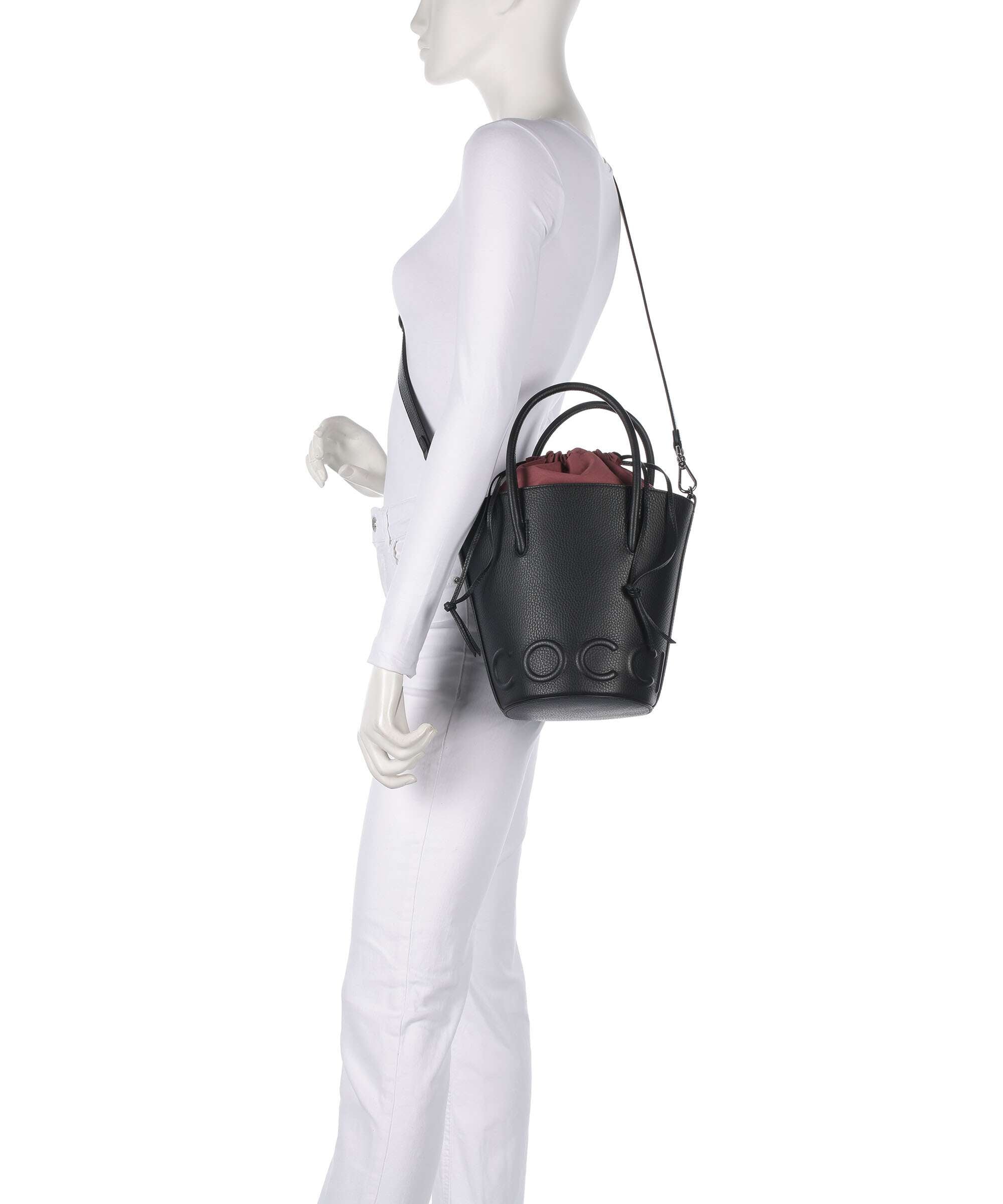 Coccinelle Myrtha Maxi Logo Bucket bag noir