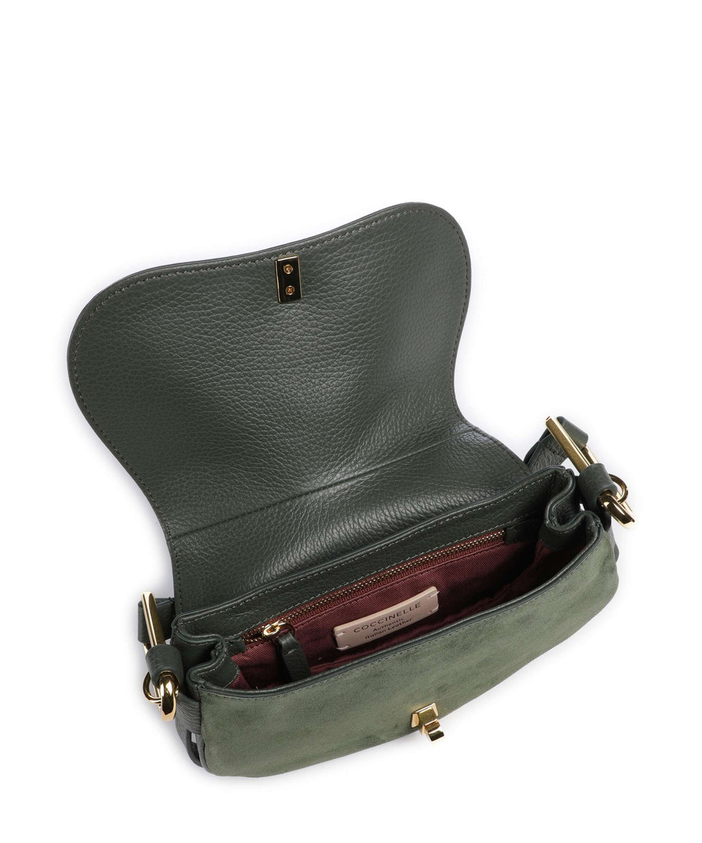 Coccinelle Magie Suede Shoulder bag alga