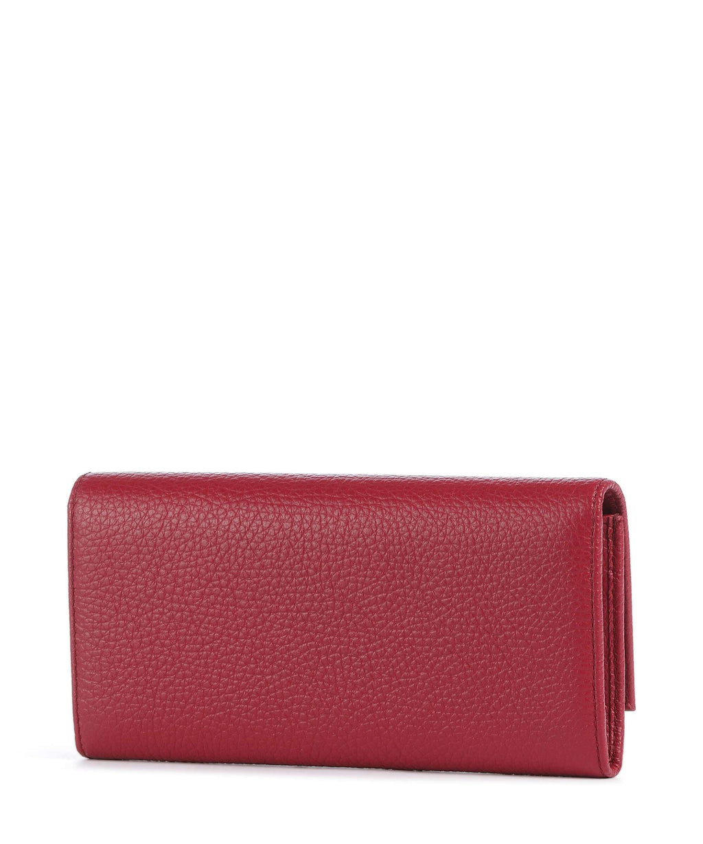 Coccinelle Metallic Soft Wallet sangria