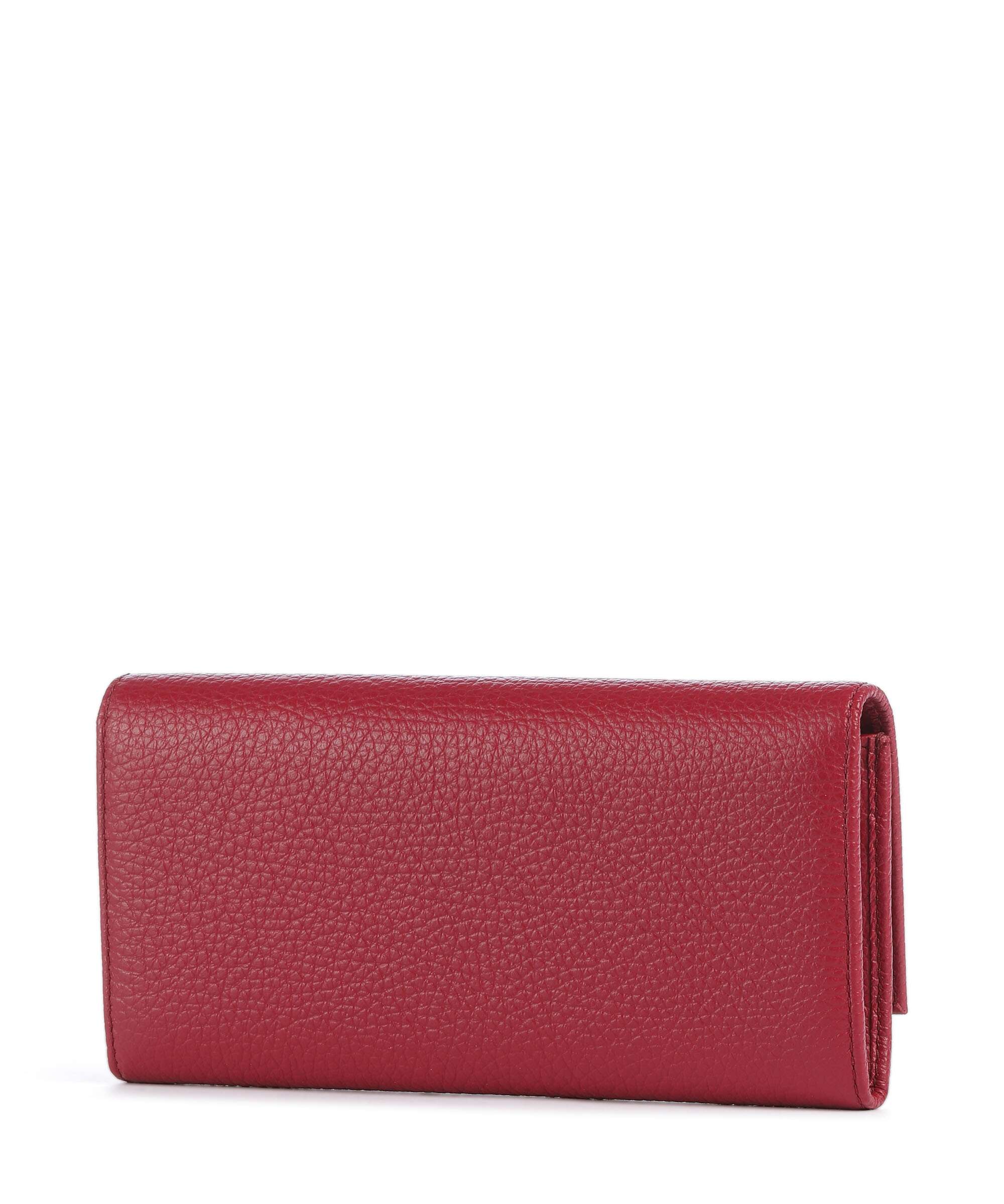 Coccinelle Metallic Soft Wallet sangria