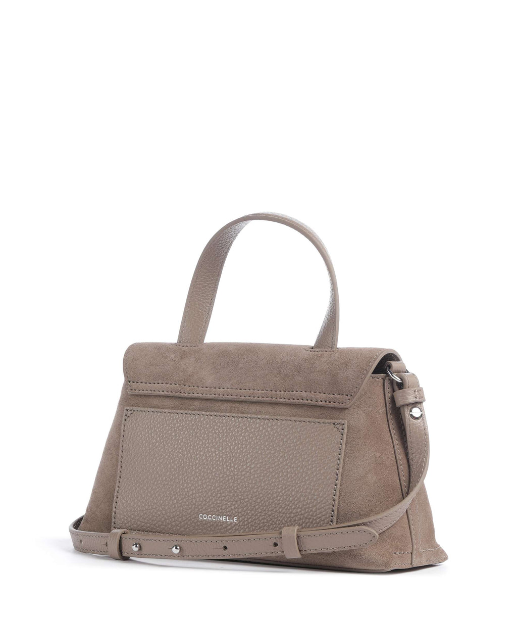 Coccinelle Nikla Suede Handbag warm taupe