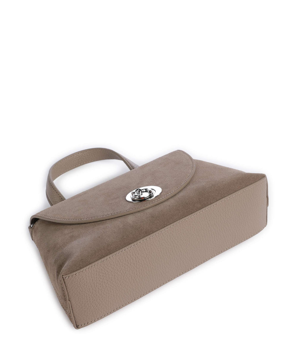 Coccinelle Nikla Suede Handbag warm taupe