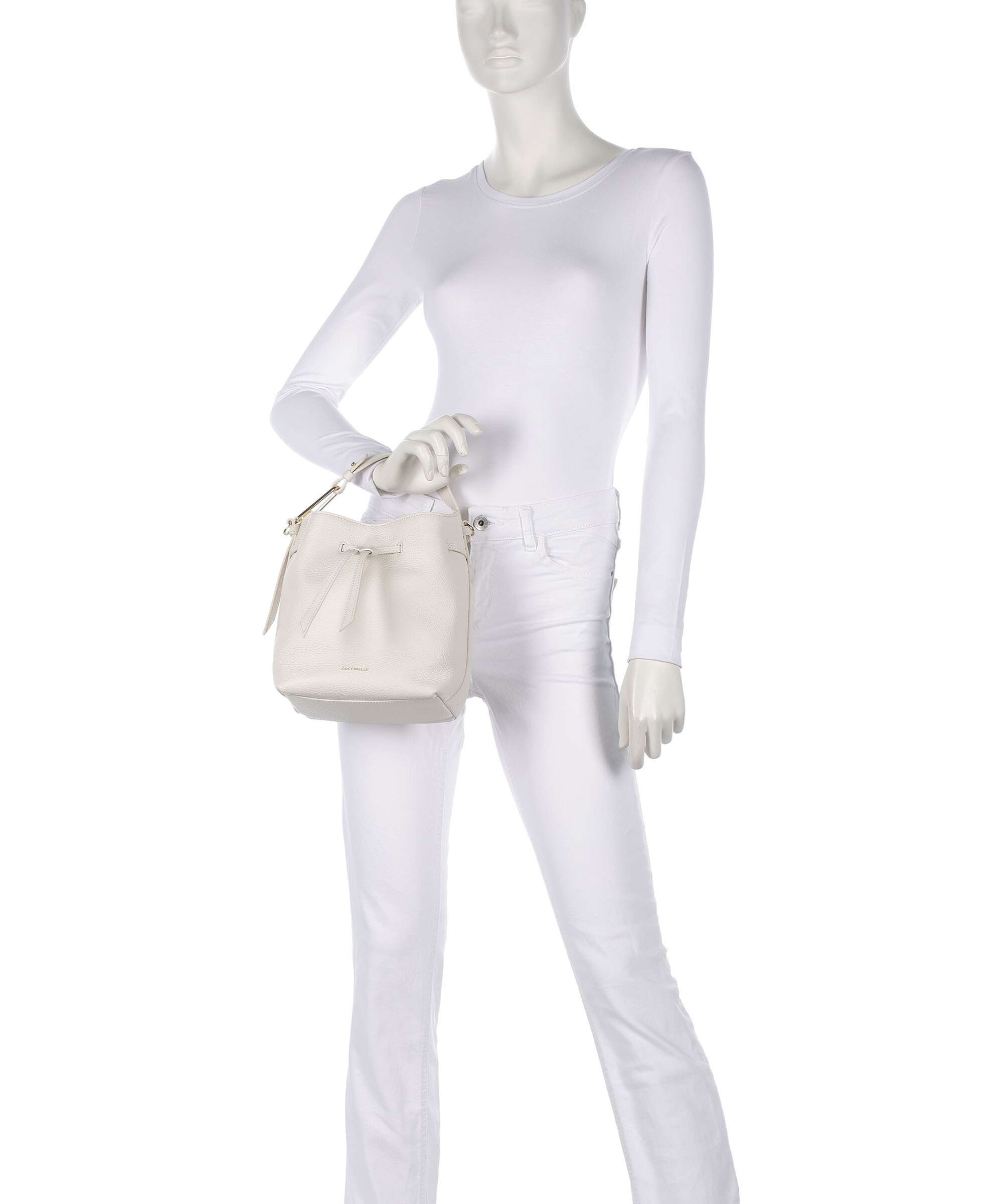 Coccinelle Malory Bucket bag blanco
