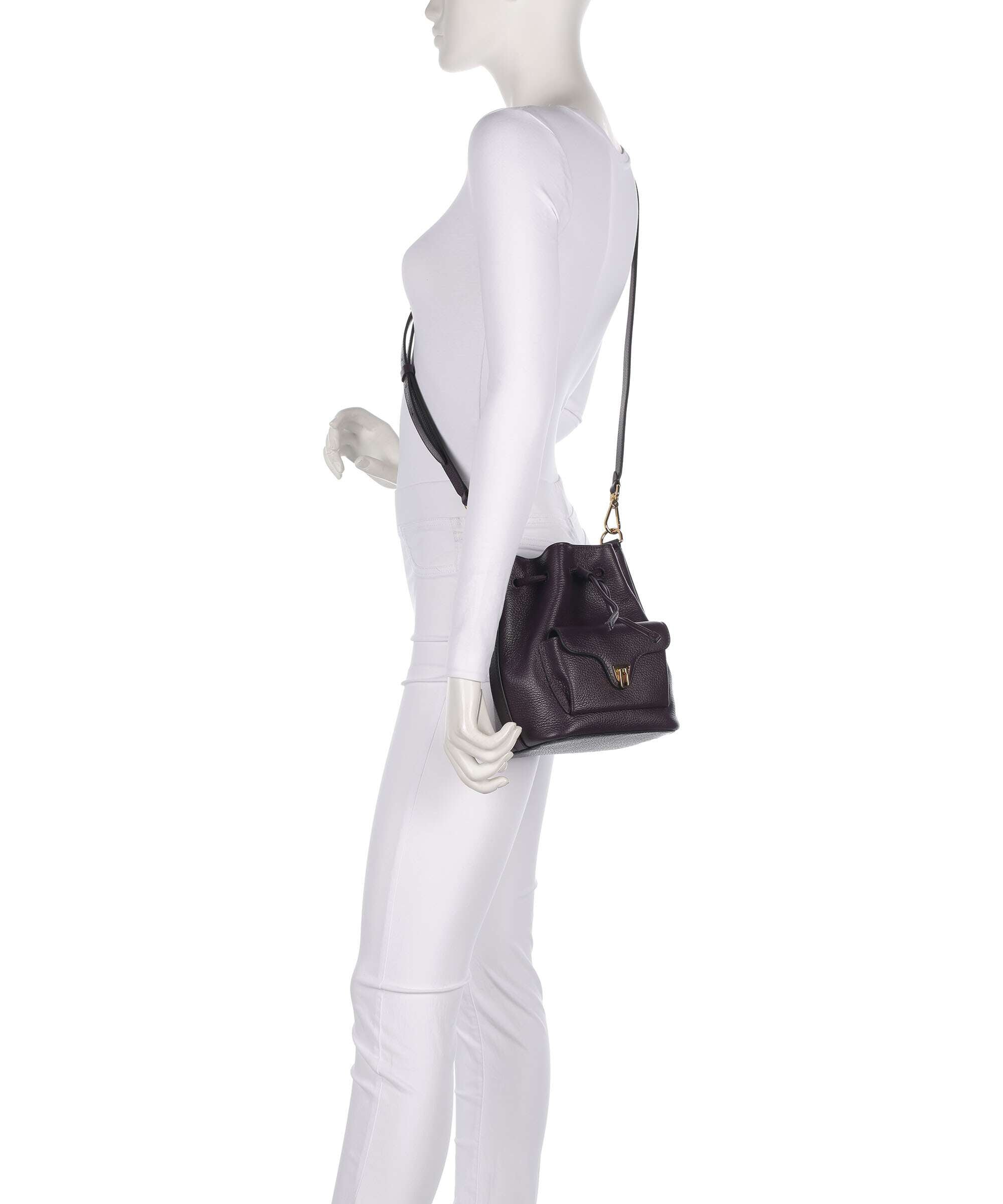 Coccinelle Beat Generation Bucket bag prune